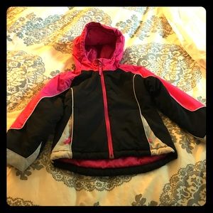 Pink and black jacket for little girls